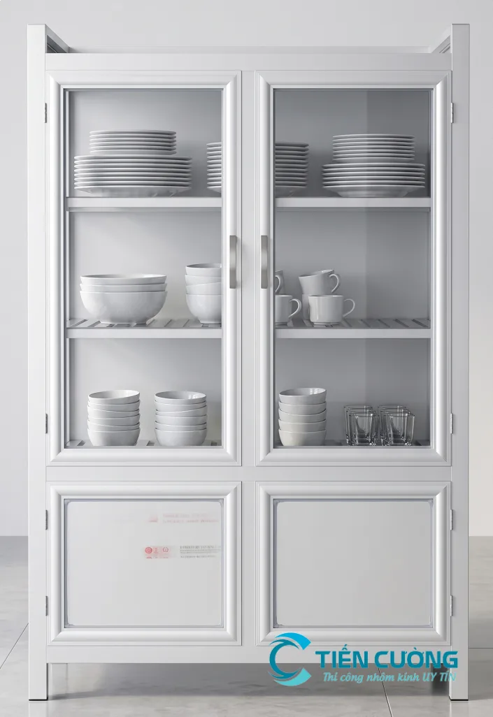 Cách Chọn Tủ Chén Nhôm Theo Kiểu Bếp